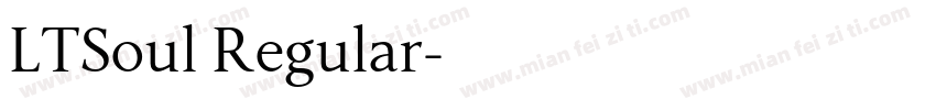 LTSoul Regular字体转换